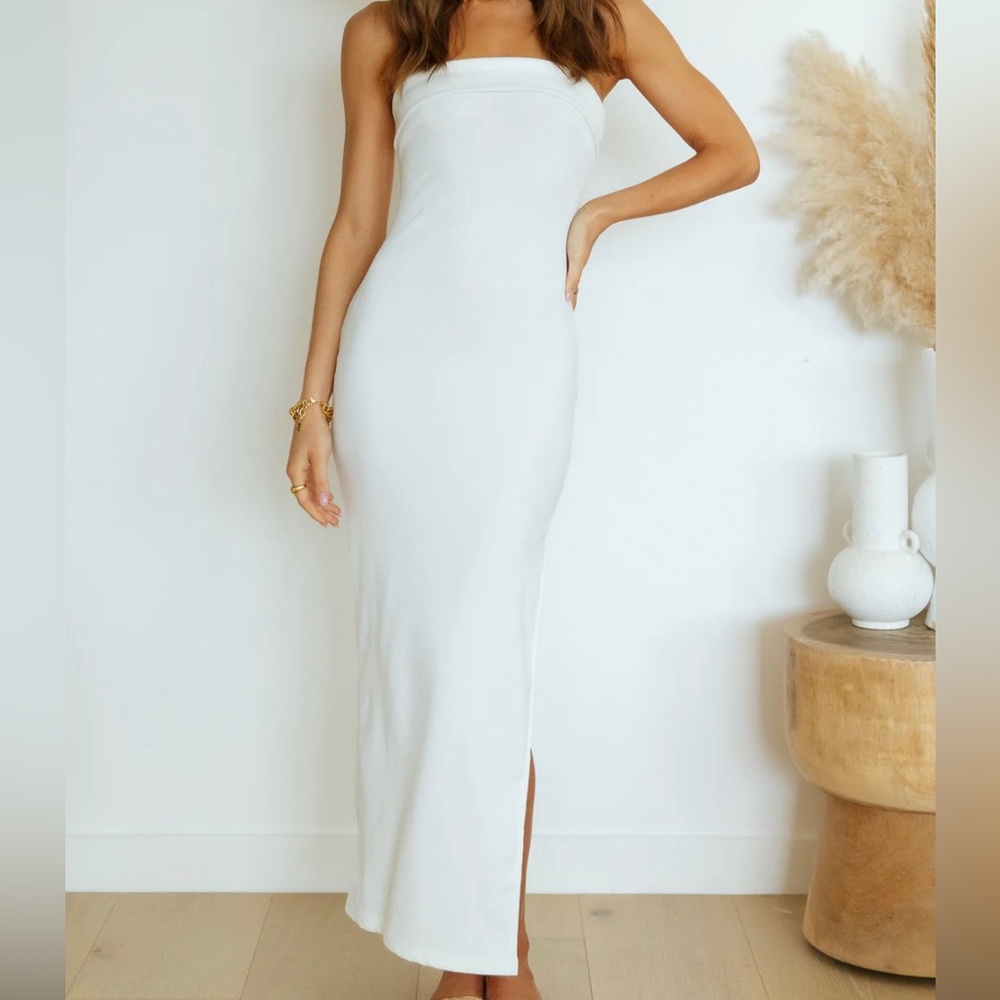 Only one white maxi dress by fortunateones